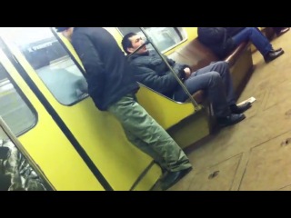 chock masturbates in the subway.