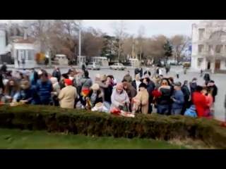 berkut meeting with maidan - sevastopol